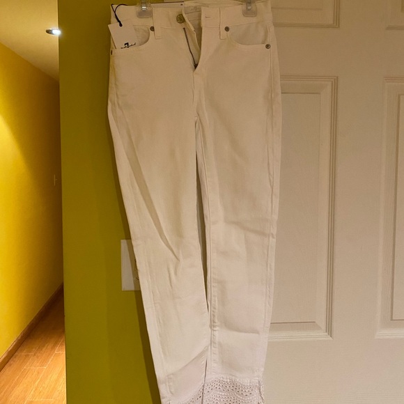 7 for All Mankind Size 24 White Jeans - Picture 2 of 5